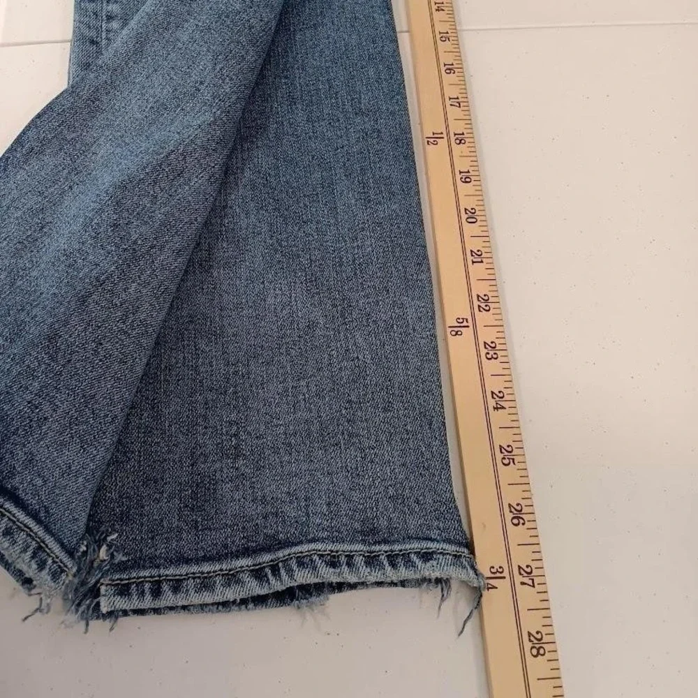 Silver Jeans Co‎ Jeans Womens W28/L29 Blue Boyfriend Distressed Stretch Denim